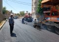 معابر دره اشکفت حدفاصل پل پانسیون خیام آسفالت شد